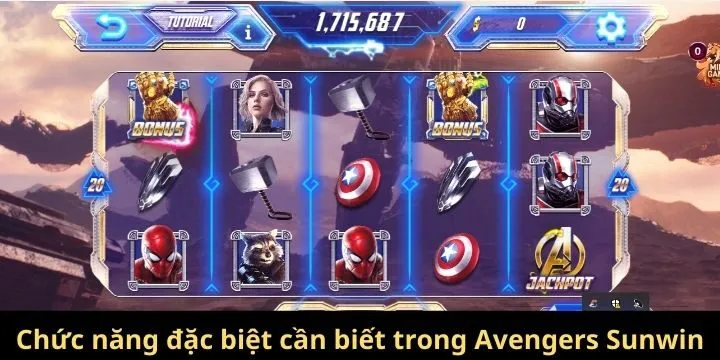 Chức năng đặc biệt cần biết trong Avengers Sunwin