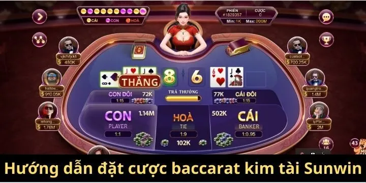 Hướng dẫn quy trình đặt cược baccarat kim tài Sunwin