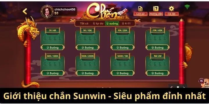 Chắn Sunwin là tựa game đặc biệt được yêu thích