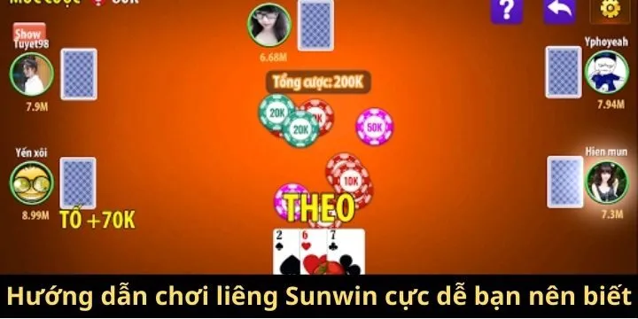Cách quy tắc chung của bài liêng Sunwin 