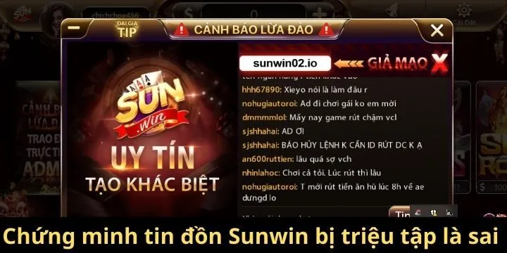 Sunwin bị triệu tập là thông tin không chính xác 