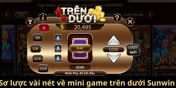 Sơ lược vài nét mini game trên dưới Sunwin 
