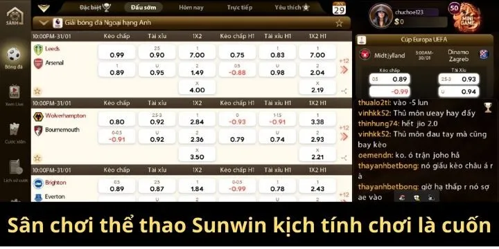 Sân chơi thể thao Sunwin kịch tính chơi là cuốn