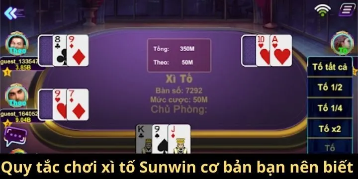 Quy tắc chơi xì tố Sunwin cơ bản bạn nên biết